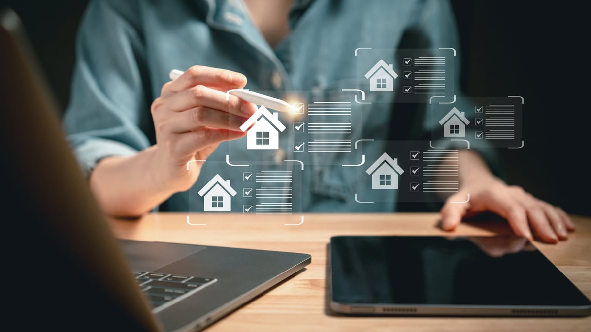 Digital property search and short-term rental investment analysis